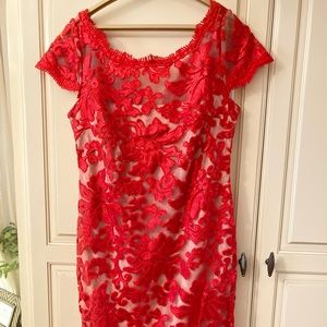 Red Sequin Calvin Kline Dress